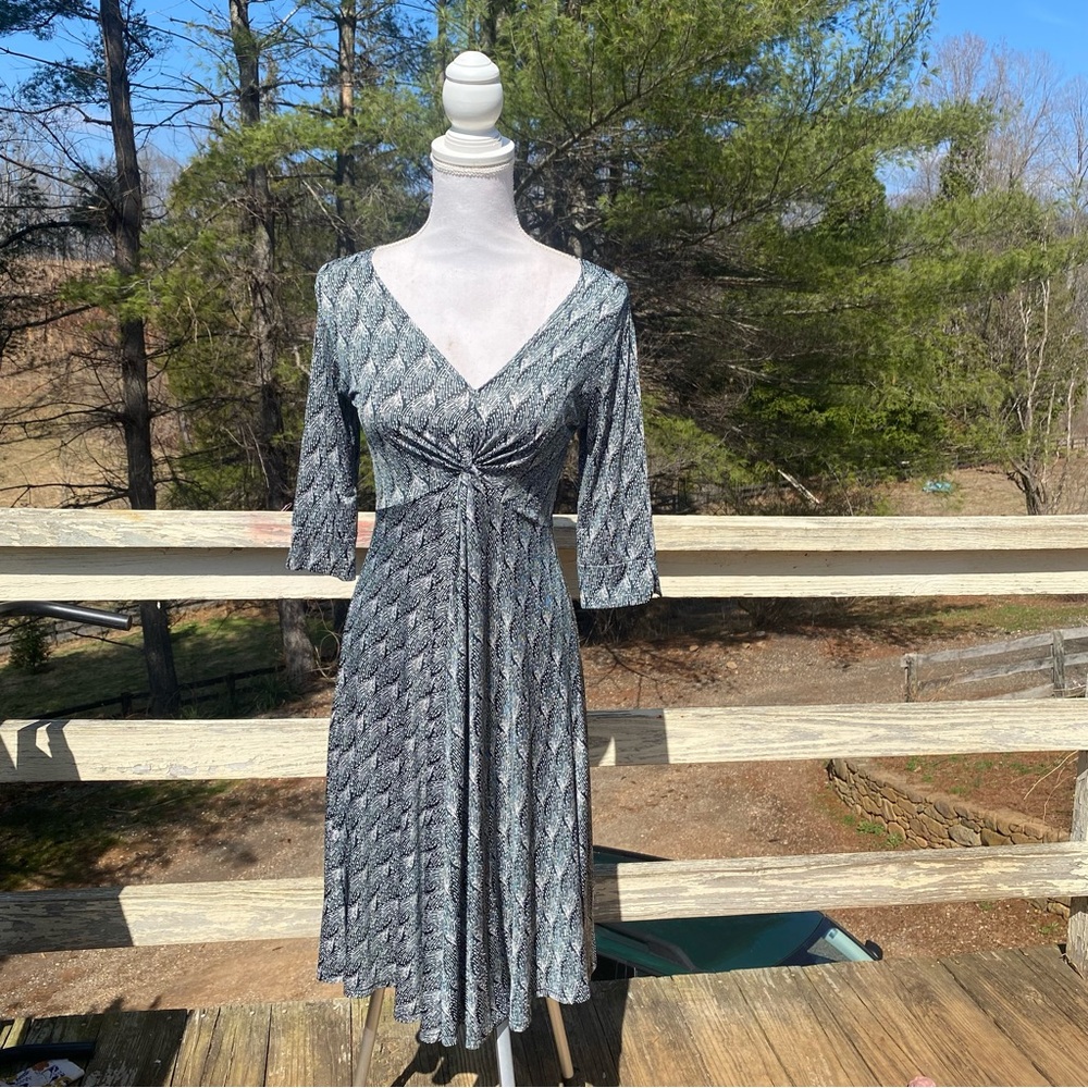 Vintage Sassia Paris patterned dress